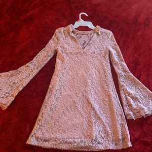 Flirty boho dress with bell sleeve